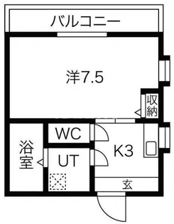 シャルム千林2番館【1階】の間取り