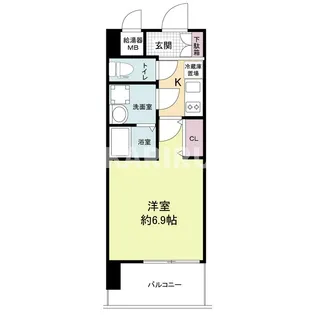 LIVE CASA城東中央【4階】の間取り