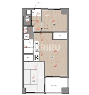 プライブ城東中央【3階】の間取り
