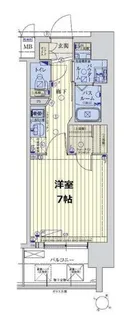 スワンズシティ大阪城北詰【2階】の間取り