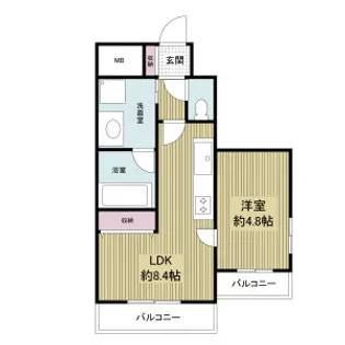 プレジオ都島【2階】の間取り