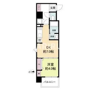 S-FORT都島内代【6階】の間取り