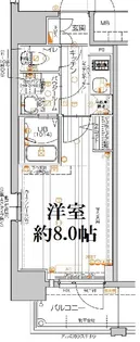 エスリード大阪グランフォート【10階】の間取り
