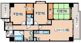 エスリード三宮フラワーロード【7階】の間取り
