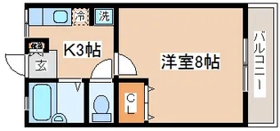 シャルマン六甲【2階】の間取り