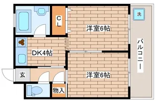 脇浜マンション【3階】の間取り