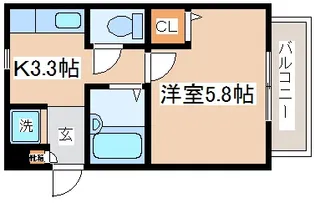 エスポワール【2階】の間取り