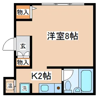 ポートピアプラザF棟【1階】の間取り