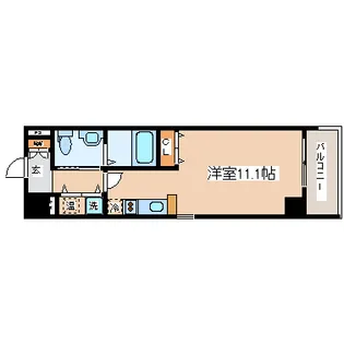 1Kの間取り画像