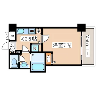 パシフィックレジデンス神戸八幡通【10階】の間取り