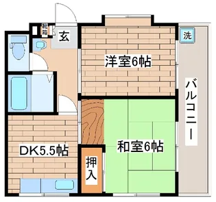 サンパレス北浦【3階】の間取り
