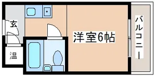 カサベラエステ三宮【6階】の間取り