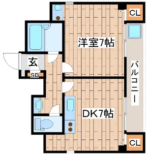 ロイヤルエール新神戸【2階】の間取り