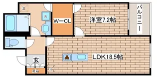 ワコーレディアルクス元町【6階】の間取り
