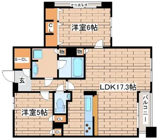 リベール三宮ミッド・キャスト【8階】の間取り