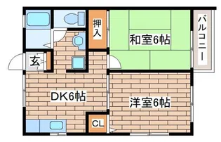 セジュール岡本【1階】の間取り