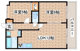ハイム北野フェニックス【5階】の間取り