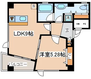 兵庫県神戸市中央区雲井通4丁目【マンション】の間取り