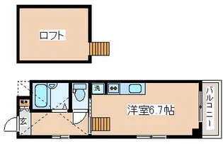 ChocoHouse北野【3階】の間取り