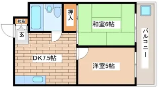 甲南サンシティ元町【8階】の間取り