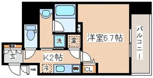 アドバンス神戸アルティス【2階】の間取り