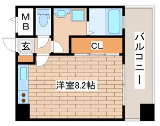 ベルヴィ六甲【2階】の間取り