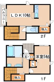 シャーメゾンさくら【101号室】の間取り