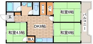 ビレッジハウス港島タワー【8階】の間取り