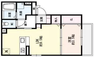 クレール天城通【3階】の間取り