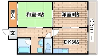 サン住吉川【2階】の間取り
