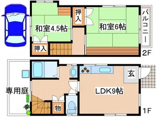 兵庫県神戸市灘区友田町1丁目【一戸建】の間取り