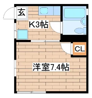 フレグランス西岡本【2階】の間取り