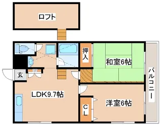 INK甲南【3階】の間取り