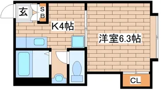 ビラ・グリーン・ヒル【2階】の間取り