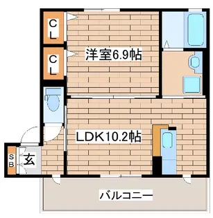 ハイツマイルド【2階】の間取り