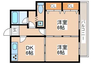 サンビルダー美野丘【3階】の間取り