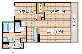 シャーメゾンフィレール【2階】の間取り