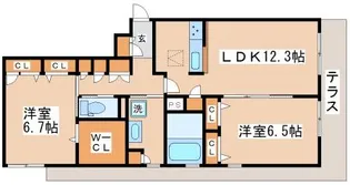 ソフィット垂水【1階】の間取り