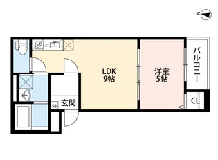 KOKORO【1階】の間取り