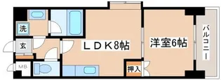 日宝アドニス塩屋【6階】の間取り