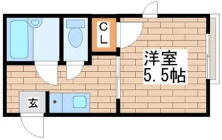 ディアス大手町【101号室】の間取り