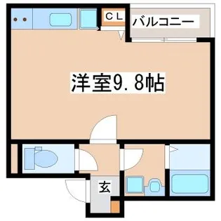 アンフィニ エス【202号室】の間取り
