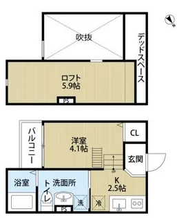 シャイニー西舞子【1階】の間取り