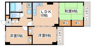 ベルトピア塩屋【203号室】の間取り