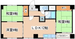 メゾン・ド・上高丸A【206号室】の間取り