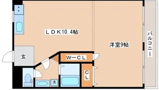 ホワイトヒル【4階】の間取り
