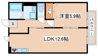 コスモスハイツ星陵台【2階】の間取り