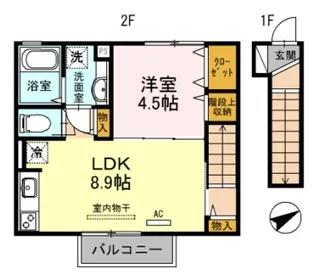 con.塩屋浜【2階】の間取り