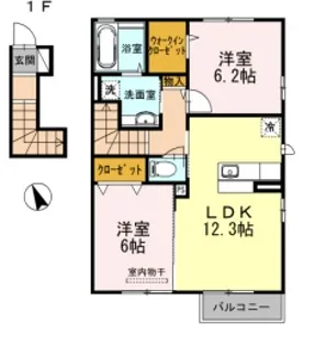 グランツ【202号室】の間取り