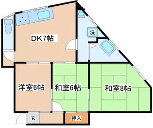 シティハウス【3FN号室】の間取り